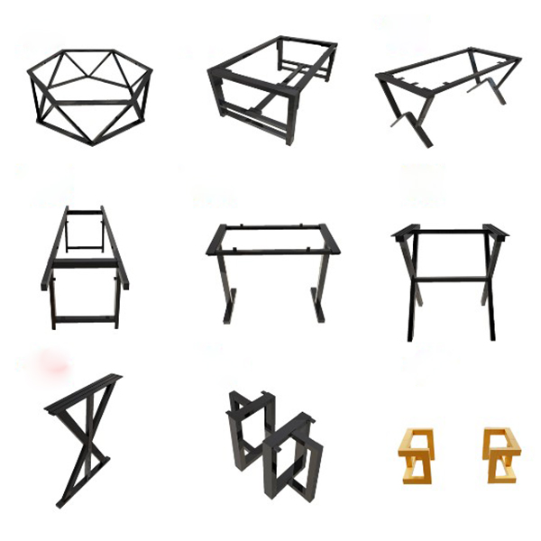 Triangle Bracket Glass Side Steel Dining Coffee Table Legs Wrought Iron Metal 2020