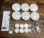 6 Pack 55L Battery Operated Led Puck Lights Wireless Under Counter Lighting With