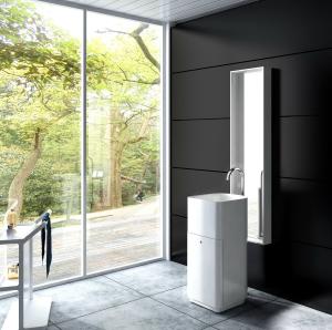 Quality White Resin Freestanding Bathroom Basin Freestanding Pedestal Sink wholesale