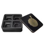 Storage Small Flat Metal Tin Boxes Round Metal Moon Nuts Cookie Cake