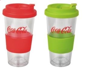 Quality travel coffee mug with silicone lid and sleeve,travel mug wholesale