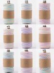 ISO9001 Solid Braid Cotton Rope Colorful 3mm Twisted Macrame Cord