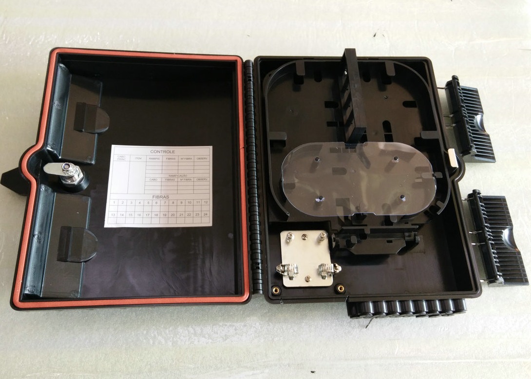 Wall Mount ABS 16cores FTTH Fiber Optic Terminal Box IP65