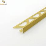 Black / Silver Metal L Trim Metal Tile Trims 8mm×2300mm