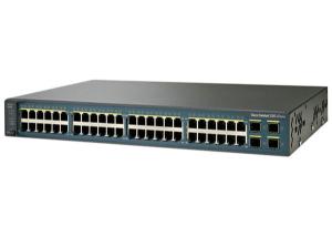 China Cisco Catalyst 3750 V2 Series Switches , 48 Port Layer 3 Switch WS-C3750V2-48TS-E on sale
