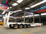 Max Payload 45 100 Tons 3 Axles Low Bed Semi Trailer for Excavator in South