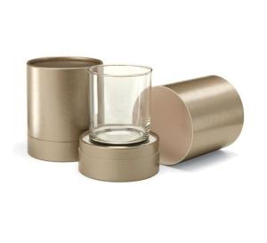 Quality Elegant air - proof gold stamping Paper Tube Packaging Box For Cap / Mug wholesale
