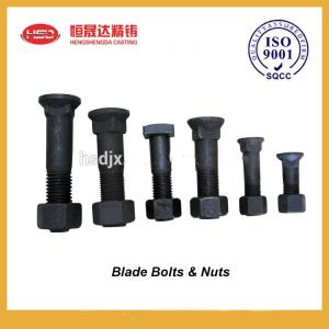 Quality Black Customized Carbon Steel Excavator Bolts And Nuts wholesale