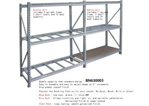Quality Extra Heavy Duty Steel Storage Racks Metal Basement Shelving 3800 Pounds Capacity wholesale