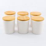 Luxury Ceramic Pottery Candle Vessels Empty Engraved Eco Friendly