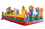 Bear Haunted Big Slide Inflatable Castle Continuous fan inflation
