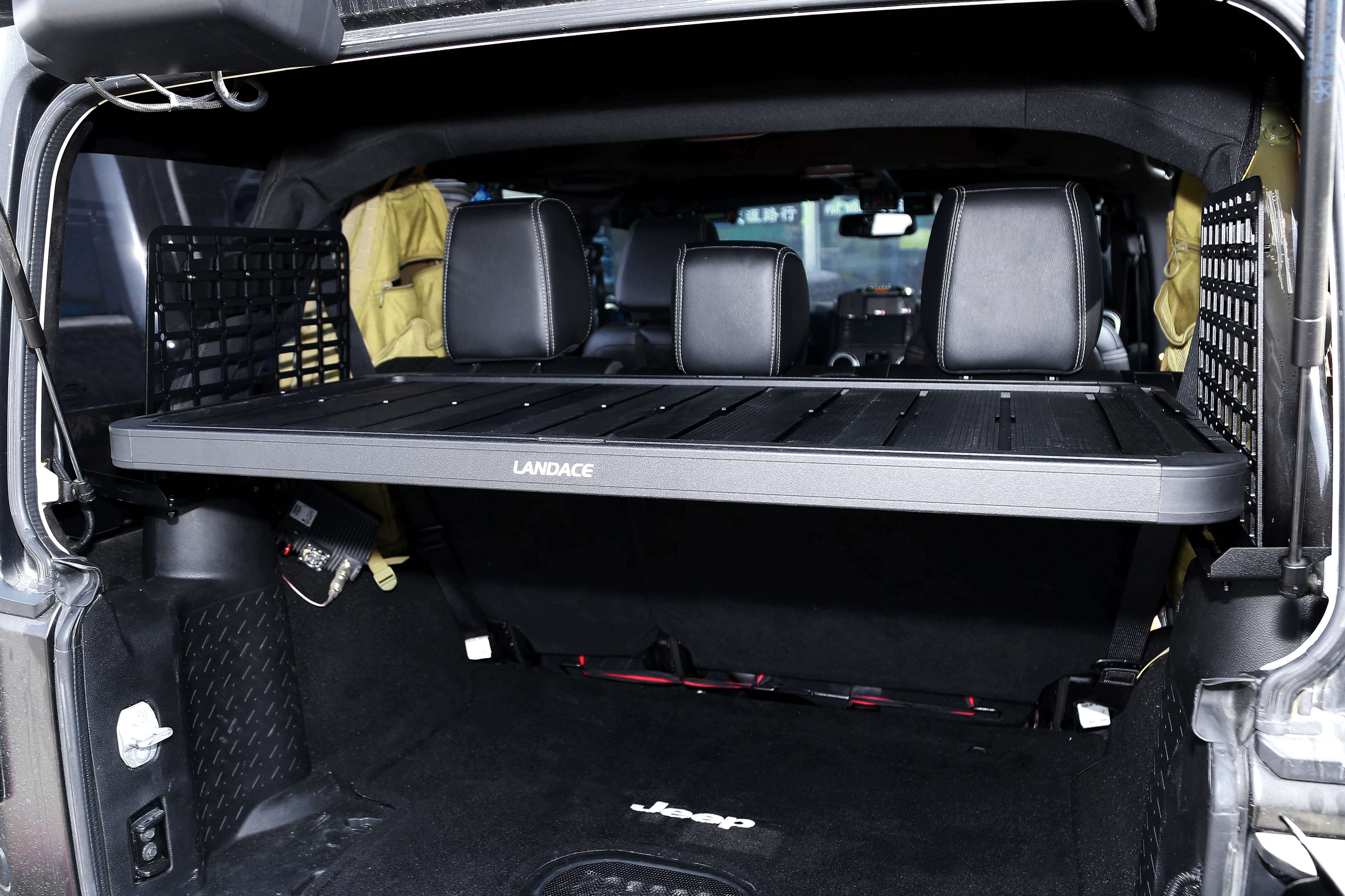 Off-Road Black Powder Coating T-Slot Aluminum Alloy Cargo Rack for Jeep Wrangler JL JK