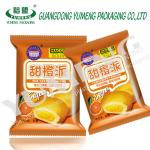 Custom printing food plastic bag energy bars/pies packaging