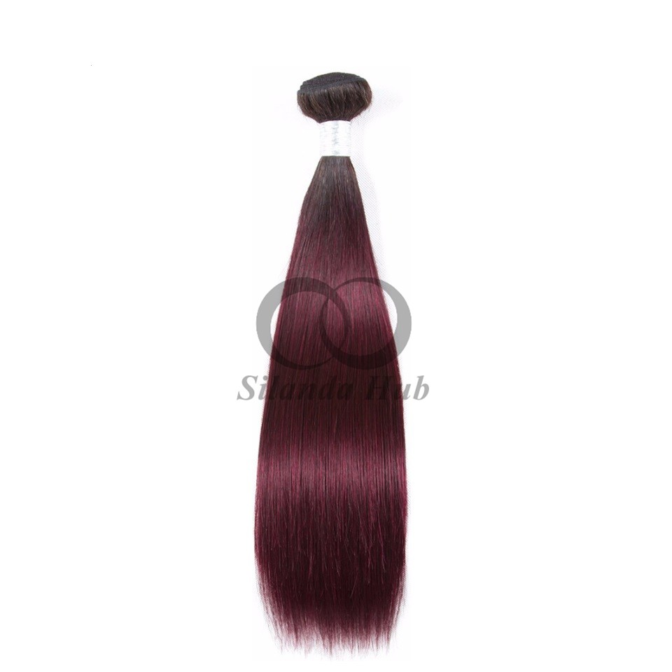 #T1B/99J Straight Remy Human Hair Bundles Sew In Weave Bundles Brazilian Bundle Deals