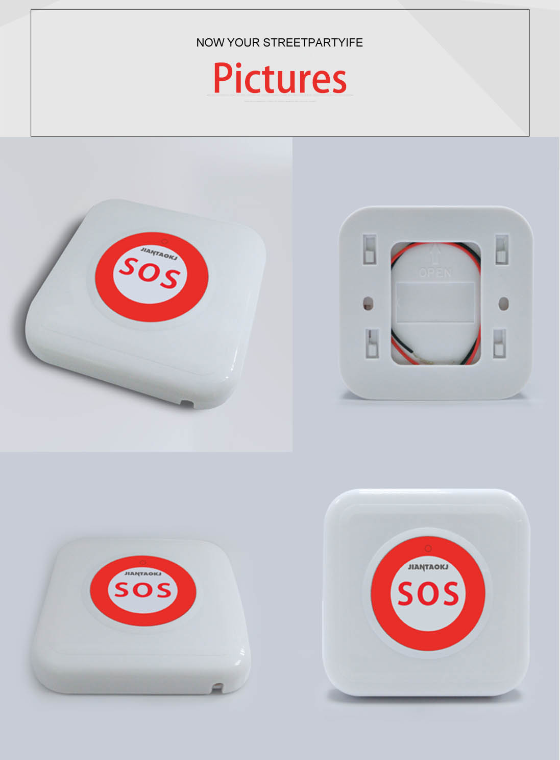 New technology patient wired calling system one SOS key call button used for medical service