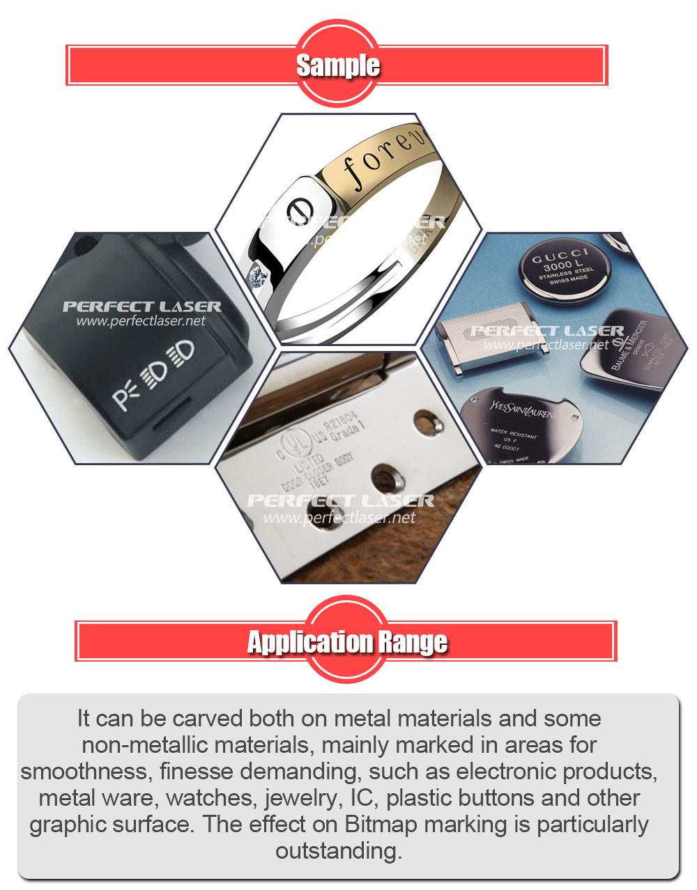 Professional Metal Etching Machine , Fiber Laser Marker With Fully Enclosed Cabinet