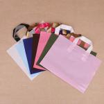 Customizable Logo Print Transparent Package Plastic Tote Carry Shopping Bag