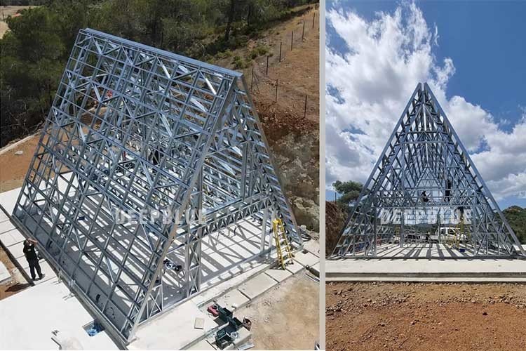 Prefab Hotel Unit Light Steel Space A Frame Tiny Building Kitset Homes Nz