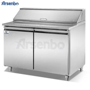 Quality 420L 210W Pizza Prep Refrigerator Makeline Table Stainless Steel wholesale