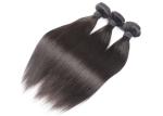 Black Straight 100 Percent Human Hair Bulk Natural Luster With Smooth Feeling