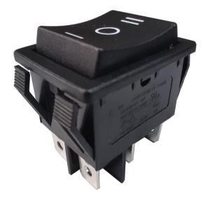 Quality High Quality R5-4 ON-OFF-ON DPDT Black Rocker Switch, 32*25mm, 20A 125VAC wholesale