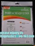 commercial clear pe ldpe poly hotel laundry roll up suit garment packaging dry
