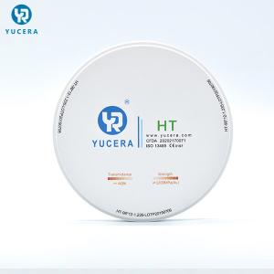 Quality YUCERA 1200MPA 98mm 95mm White Multilayer Zirconia Disc wholesale