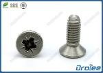 Pozi Drive Flat Head Thread Forming Screws Trilobuar Thread Stainless 410/304