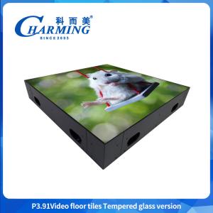 Quality China Stage Equipment Manufacturer GOB Craft Glass Video Stage Led Dance Floor 3840Hz Stand Portable Dance Floors LED Display wholesale