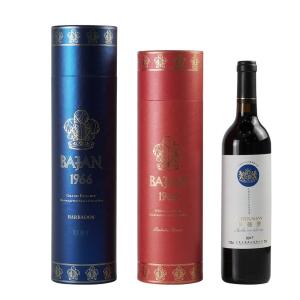 Quality Beverage Wine Bottle Display Box Velvet Pillow Inserted Embossed Hotstamping wholesale