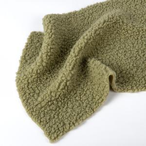Quality Fashional Plush Fabric 300gsm Sample Free for 100% Recycled Polyester Sherpa Teddy Fabric wholesale