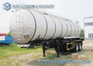 Quality Cylinder Flue Heating Asphalt Tanker Trailer 2 Axle High Capacity 32000L wholesale