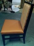 wooden frame fabric/PU dining chair DC-0009