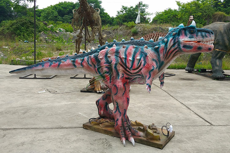 Forest Interactive Realistic Animatronic Dinosaur Hand Made Sponge For Outdoor