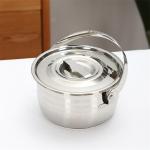 Home use 4pcs stock pot cooking cookware set with lid handle