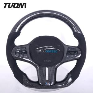 Quality Genuine Alcantara Leather Carbon Fiber Steering Wheel For BMW G20 G28 G30 wholesale