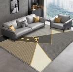 Geometric Special Style Living Room Floor Carpet Polyester Fiber Material