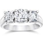 Lab Made Diamond Jewelry Classic Style Three Stones Lab Grown Diamonds Jewlery