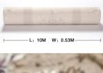 Removable embossed PVC European Style Wallpaper With Leaf Pattern