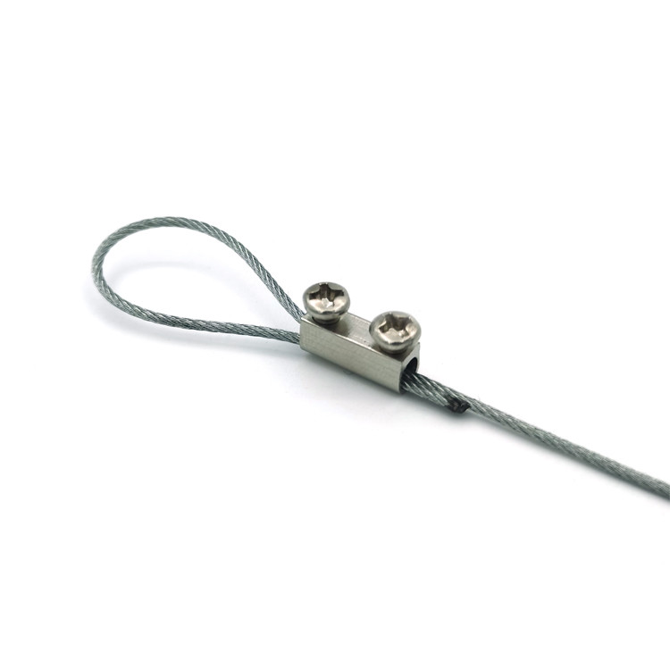 Small Clamp With Screws Cable Gripper Fitted For 1 - 1.5mm Wire Rope