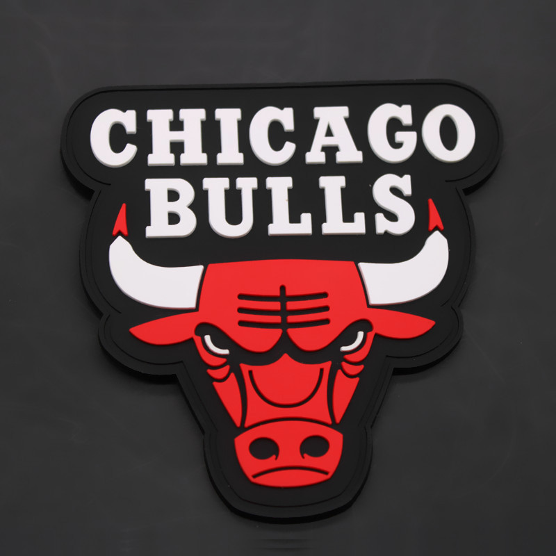 3D PVC Badge Patch Silicone Velcro Polyester Material 9cm Size