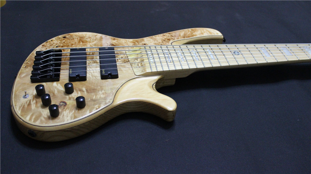 6 string classic electric bass active circuit EMG black hardware free shipping