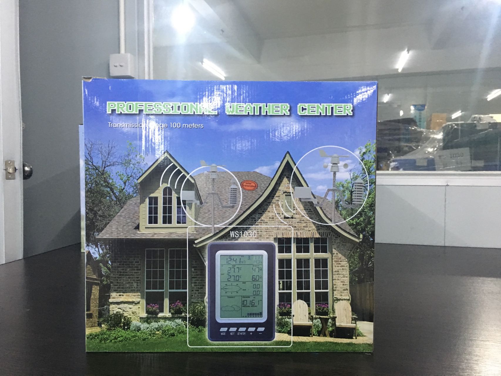 Professional Temperature And Humidity Outdoor Wireless Weather Station With Rain Gauge