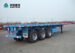 CIMC Tri - Axle Heavy Duty Semi Trailers 40ft High Flatbed Trailer With BPW