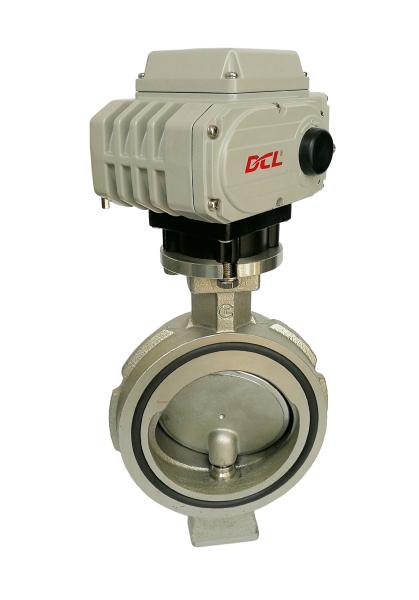 Cheap Refrigeration Pipe Used Electric Adjustable Triple Eccentric Butterfly Valve for sale