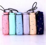Mini Flower Lightweight Sun Umbrella / Travel Umbrella Rubber Coating Handle