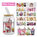 High Quality Dtf Transfer Sticker Cartoon Princess Wrap 16 Oz Uv Dtf Transfer