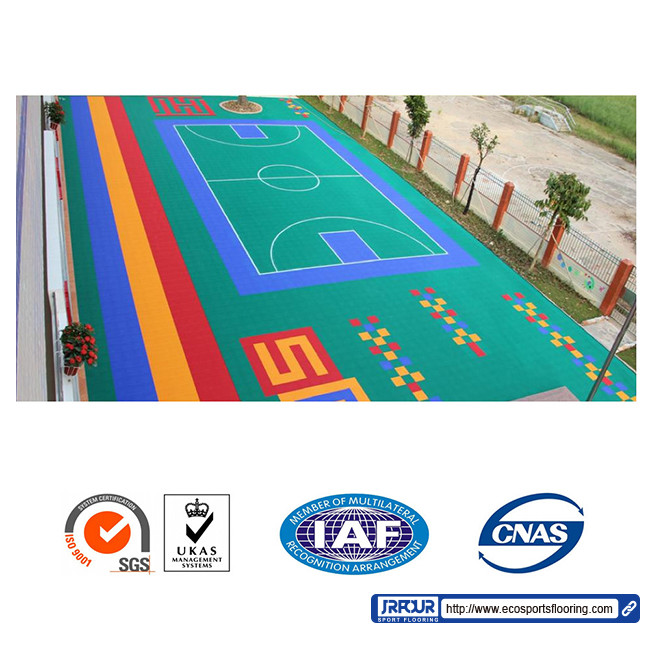 Intelligent Pp Interlocking Sports Tiles Portable Basketball Sport Court Material