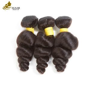 Quality Brazilain Hair Bundles Human Hair Loose Wave Bundles With Closure wholesale