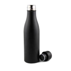 Quality Black Slim Insulated Water Bottle Straight Cup Shape wholesale